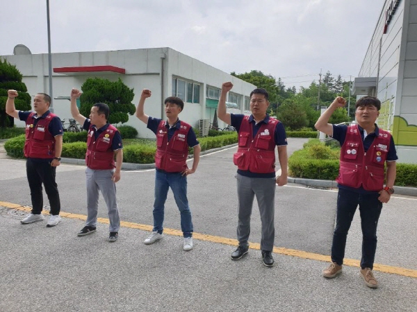 2019년 임.단협 5차교섭 약식집회(익산공장)_190627